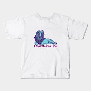 Relax Lion Kids T-Shirt